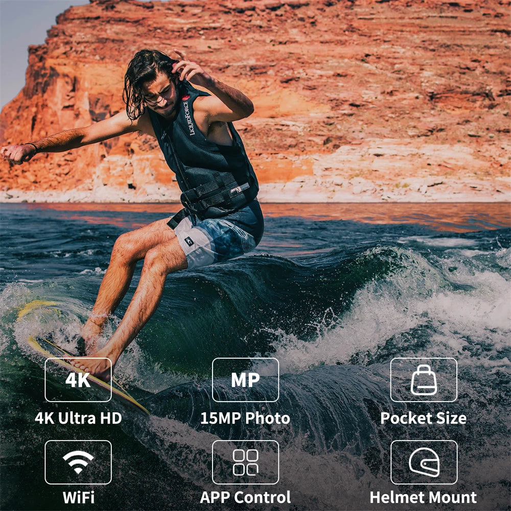 SJCAM C100 Plus 4K Action Camera Waterproof WiFi Sport Cam