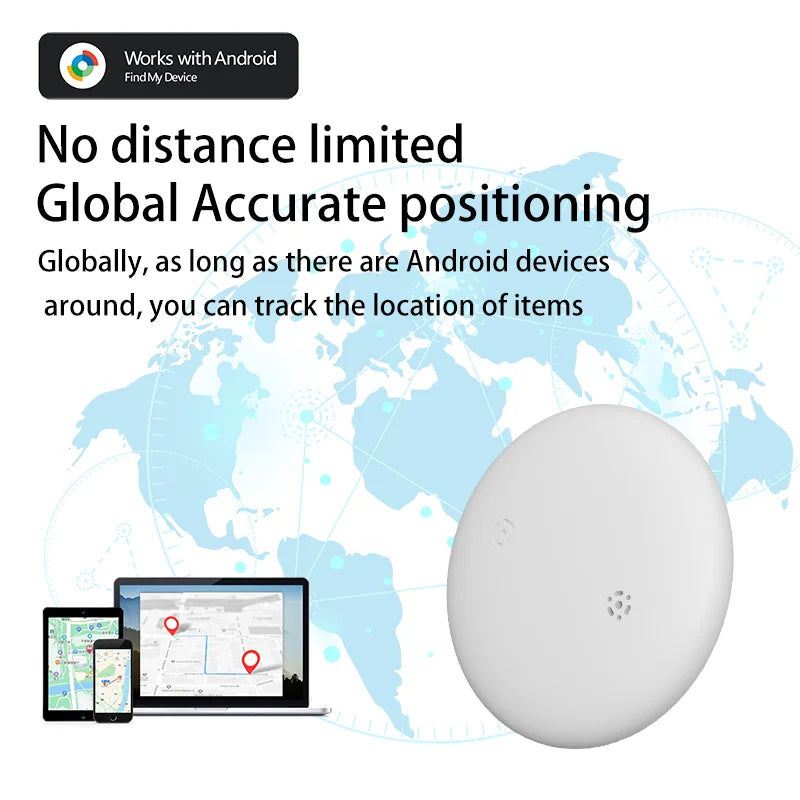 Android Bluetooth GPS Tracker – Smart Waterproof Locator for Keys, Bags, Pets & More