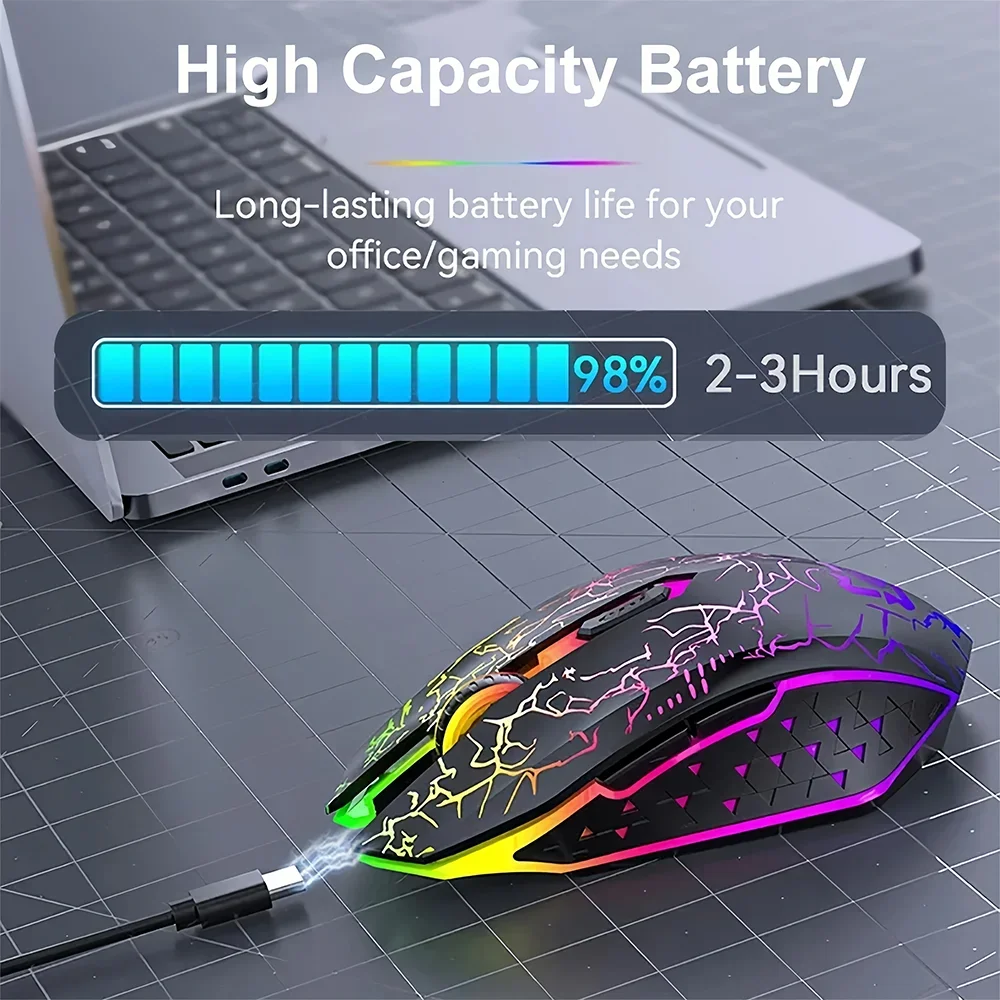 Bluetooth 5.2 RGB Dual-Mode Wireless Mouse