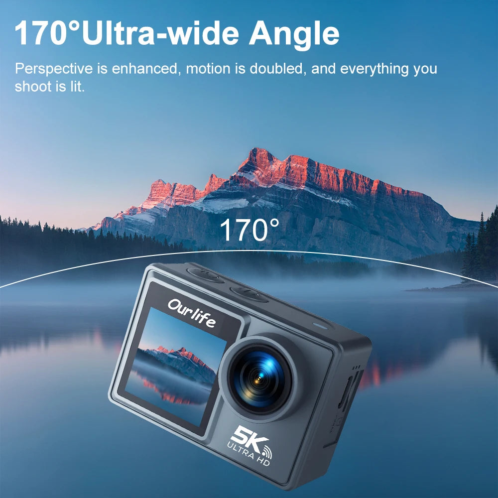 Ourlife MTR40 5K Waterproof Action Camera
