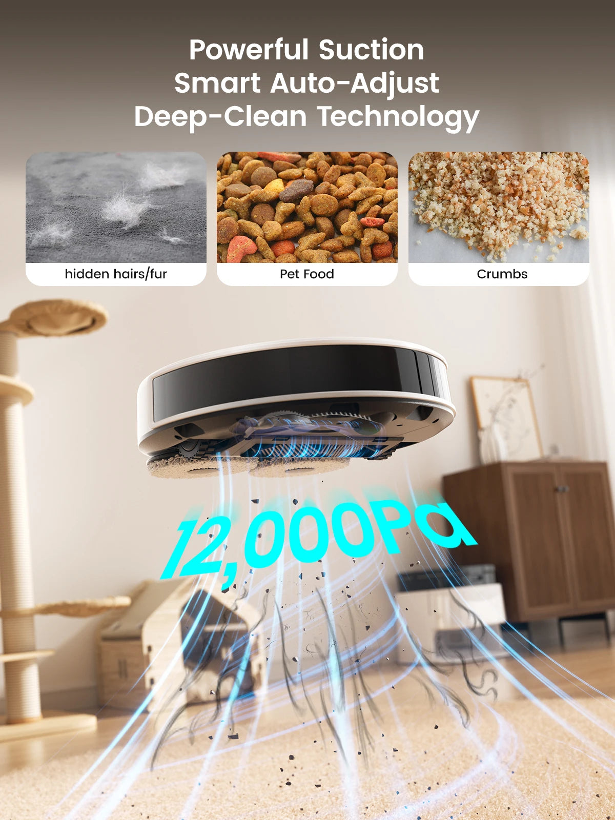 Lefant M3 Robot Vacuum Cleaner with Mapping & Auto Cleaning Station