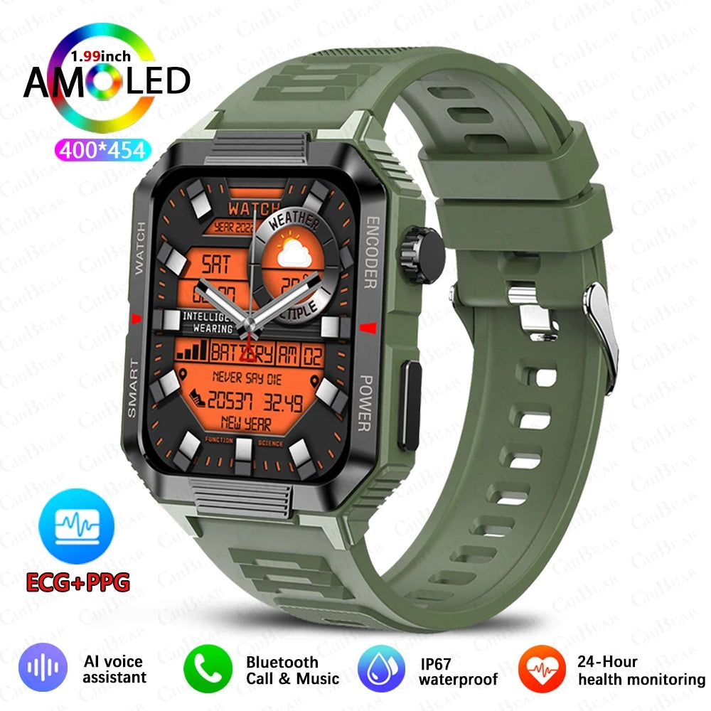 Men’s NFC GPS Smartwatch – 1.99" HD Screen, Bluetooth Calling, 120+ Sports Modes