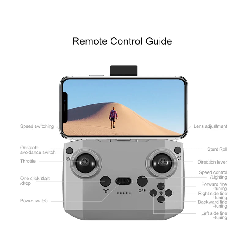Xiaomi D16 Mini Drone – Dual 8K HD Camera, Obstacle Avoidance, 20000M Range UAV