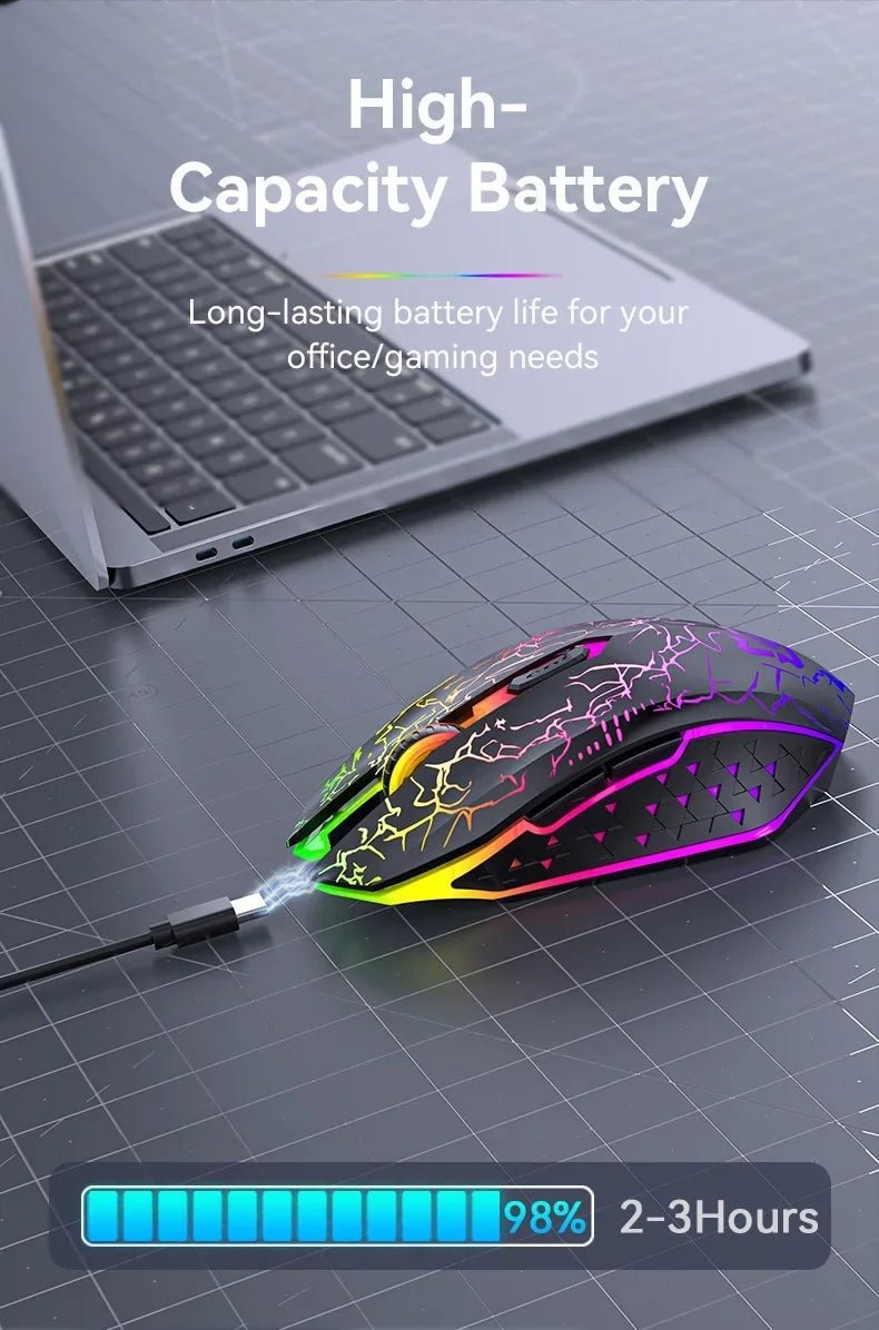 Bluetooth 5.2 RGB Dual-Mode Wireless Mouse