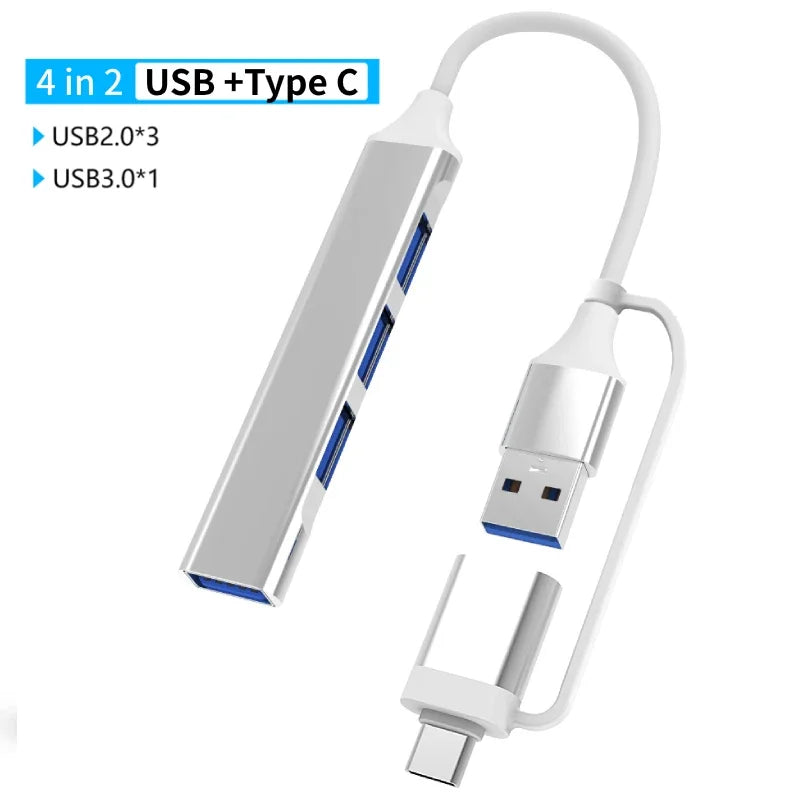 USB 3.0 Type-C Docking Station – Multiport Hub with SD/TF Card Reader & Audio for MacBook Pro